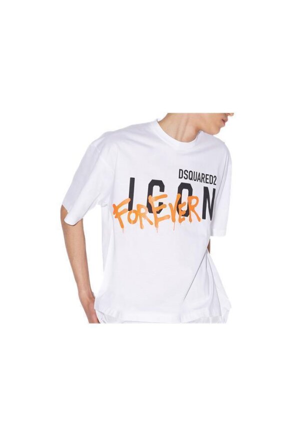 Dsquared2 ICON Forever Cool Fit T-Shirt Weiß Herren