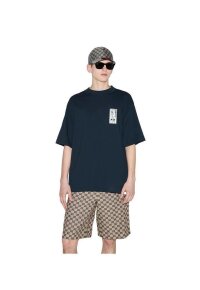 Gucci Logo Print T-Shirt Schwarz Herren