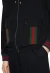 Gucci Jacke mit Kapuze mit Web Schwarz Herren