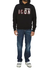 Dsquared2 Icon Scribble Pullover Schwarz Herren