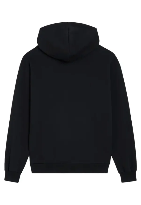 Celine Locker geschnittener Hoodie aus Baumwoll-Molton Herren Schwarz