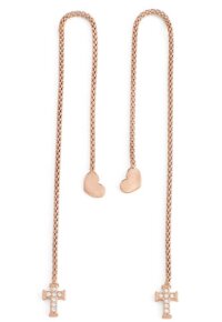 AMEN Mod. CUORE CROCE CRISTALLI ROSE GOLD