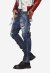 Dark Ripped Bleach Wash Cool Guy Jeans