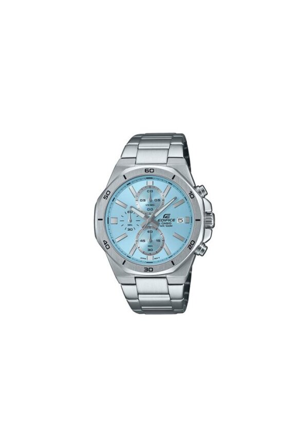 CASIO EDIFICE Mod. OCTAGONAL CHRONOGRAPH - LIGHT BLUE