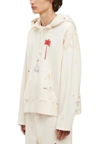 Palm Angels splash of color Look Hoodie White