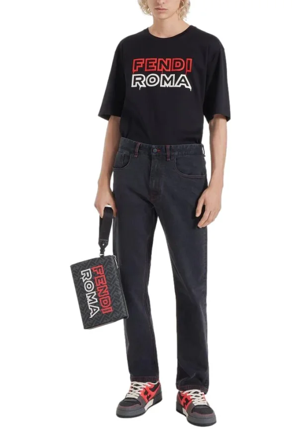 Fendi Roma T-Shirt Black