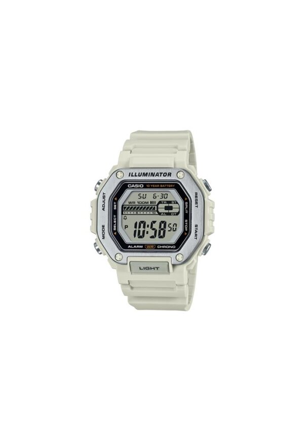 CASIO SPORT Mod. OVERSIZE WHITE- Illuminator 10 Year Battery