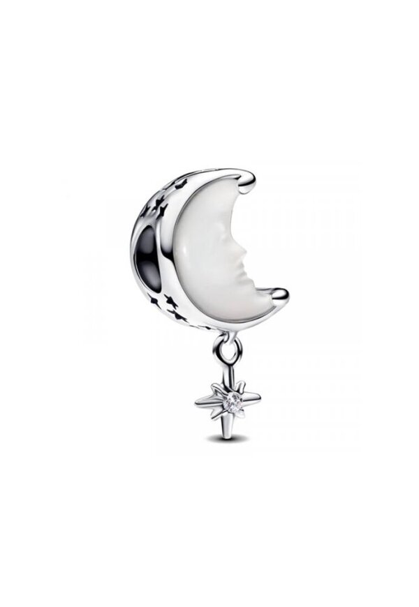 PANDORA CHARMS Mod. MOON & NORTH STAR