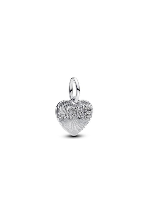 PANDORA CHARMS Mod. ENGRAVABLE LOVE HEART DANGLE