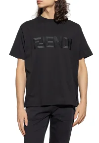 FENDI Logo Black T-Shirt