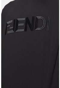 FENDI Logo Black T-Shirt