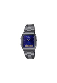 CASIO VINTAGE Mod. EDGY COLLECTION GUN METAL - NIGHT BLUE