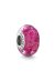 PANDORA CHARMS Mod. WAVY STERLING SILVER CHARM WITH IRIDESCENT AND PINK MURANO