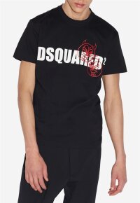 Dsquared2 Doodle Logo Face T-Shirt Black