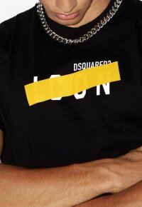 Dsquared2  Be Icon Tape T-Shirt Yellow