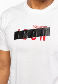 Dsquared2 Be Icon Tape T-Shirt White