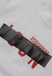 Dsquared2 Be Icon Tape T-Shirt White