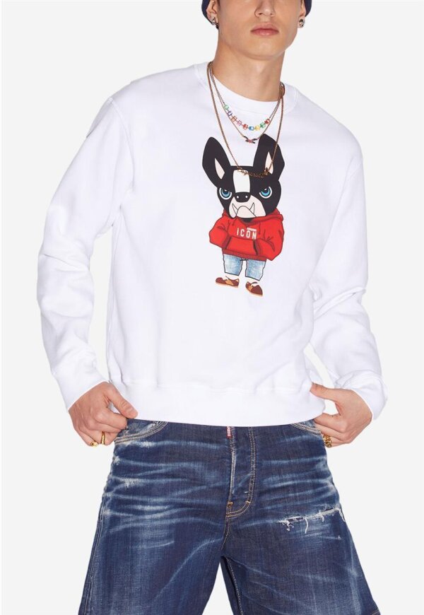 Red Ciro Round Neck Sweatshirt